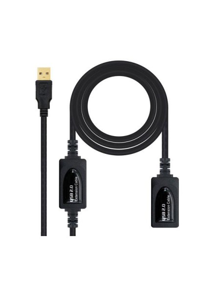 Cable USB amplificador activo USB 2.0 a/m 15 metros / Nanocable 10.01.0213