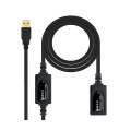 Cable USB amplificador activo USB 2.0 a/m 15 metros / Nanocable 10.01.0213