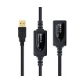 Cable USB amplificador activo USB 2.0 a/m 15 metros / Nanocable 10.01.0213