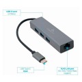 Hub Type-C a 3xUSB 3.0 / 1x RJ45 Gigabit / 17 cm / A-CMU3-LAN-01